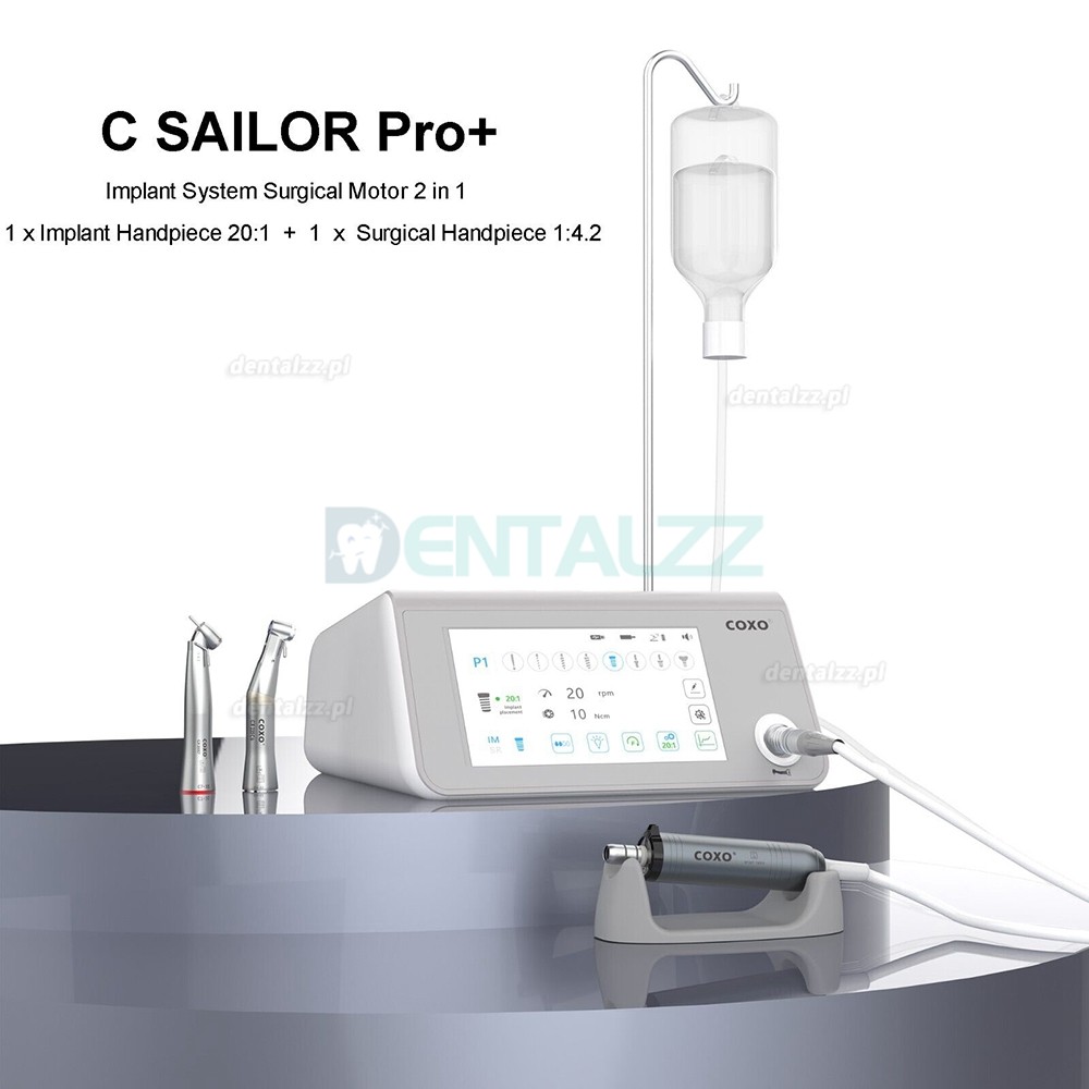 YUSENDENT COXO C-Sailor Pro+ System silnika chirurgii implantu dentystycznego z 2-częściową kątnicą LED